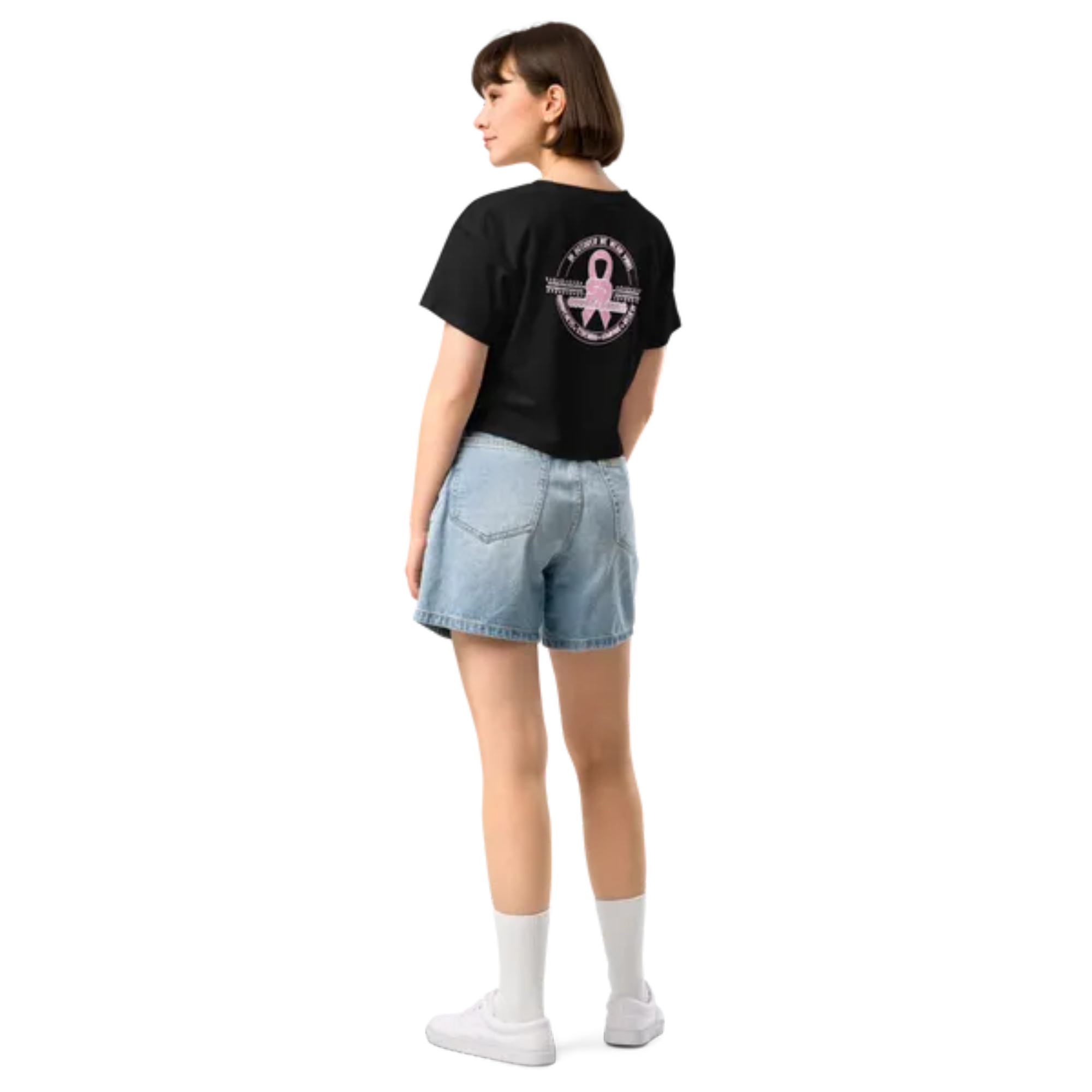 San Diego Offroadhers Breast Cancer awareness Crop Shirt