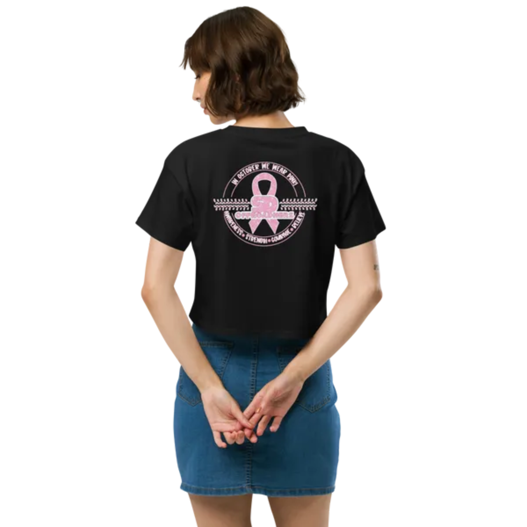 San Diego Offroadhers Breast Cancer awareness Crop Shirt