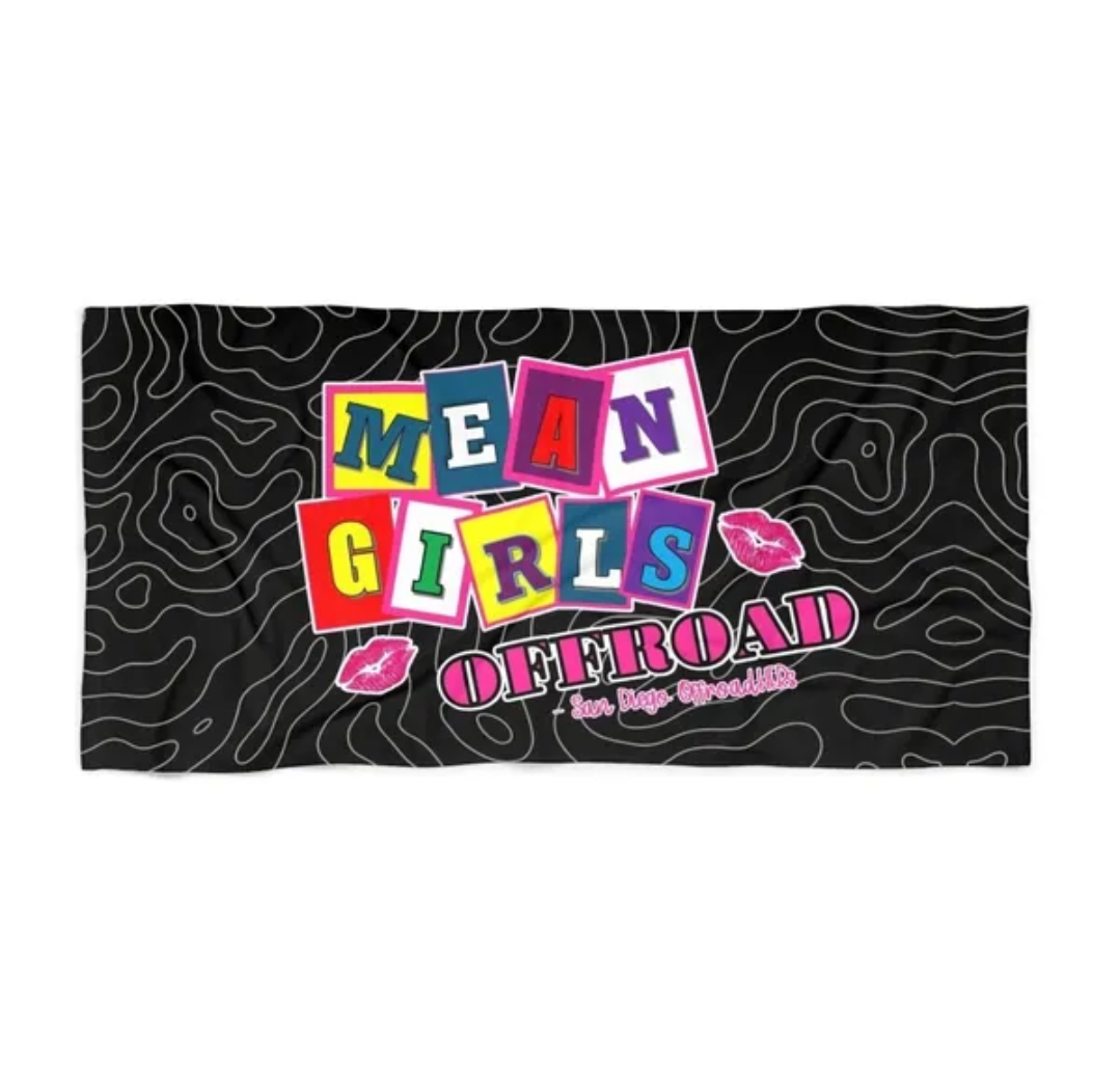 San Diego Offroadhers beach towel (Mean Girls edition)