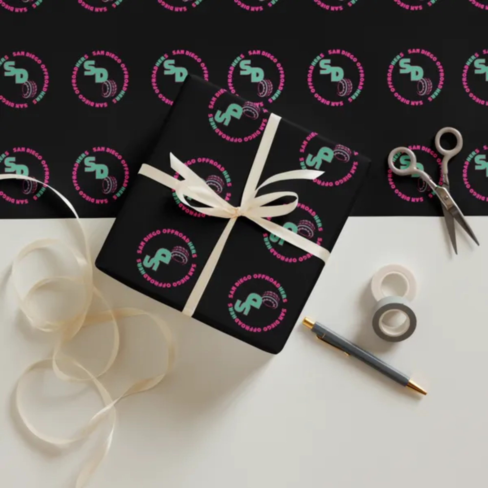 San Diego Offroadhers wrapping paper