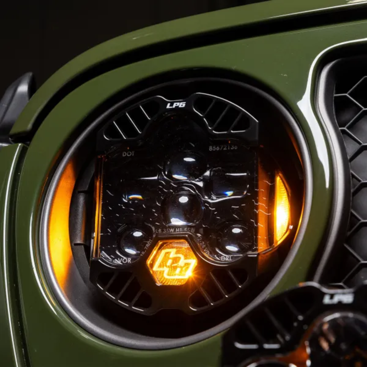 Baja Designs DOT LP6 LED Headlight Kit - Jeep 2018-2025 Wrangler JL; 2020-2025 Gladiator JT; NOTE w/LED Headlights